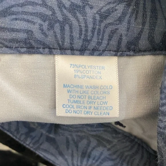 Southern Tide Blue Patterned Women's Bermuda Shorts - Picture 6 of 7